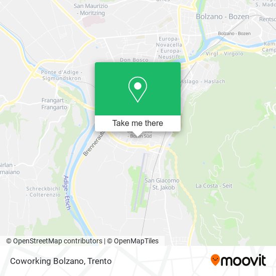 Coworking Bolzano map