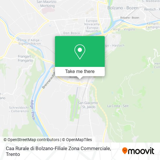 Caa Rurale di Bolzano-Filiale Zona Commerciale map
