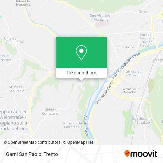 Garni San Paolo map