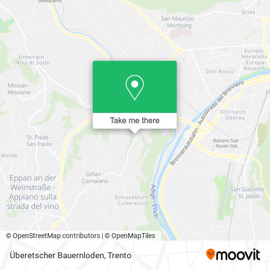 Überetscher Bauernloden map