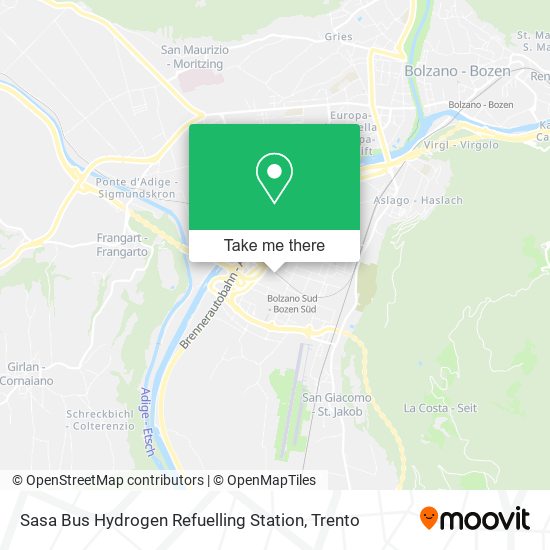 Sasa Bus Hydrogen Refuelling Station map