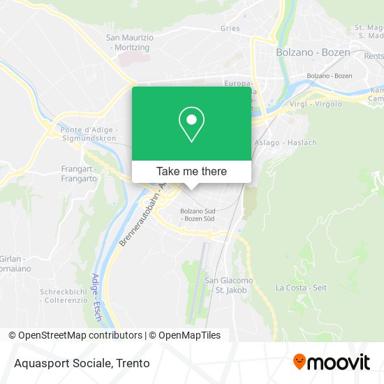 Aquasport Sociale map