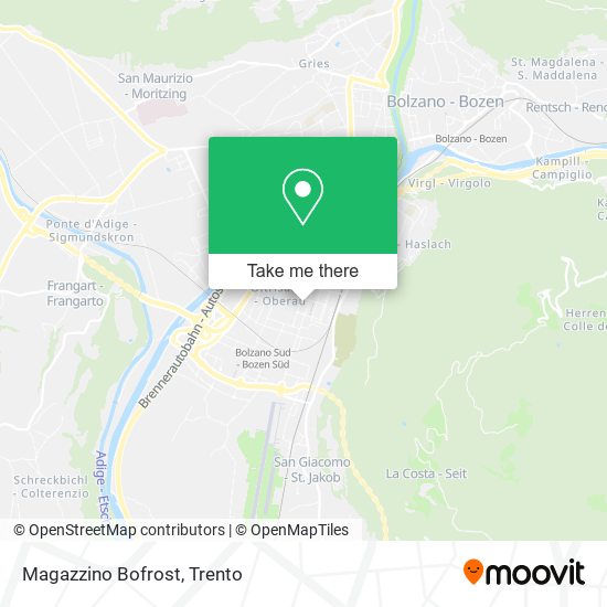 Magazzino Bofrost map