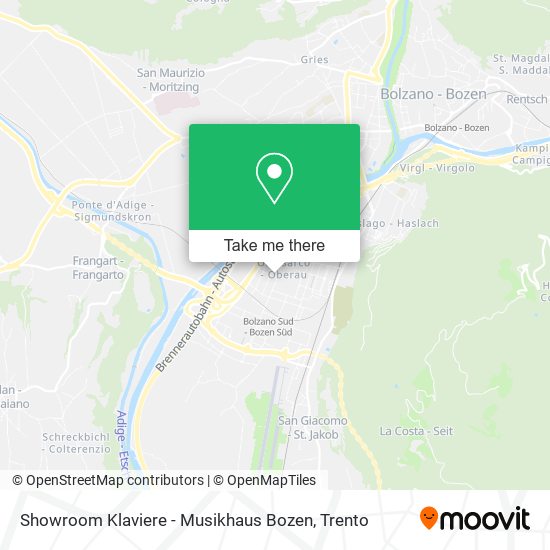 Showroom Klaviere - Musikhaus Bozen map