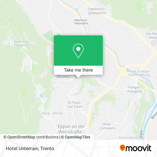 Hotel Unterrain map