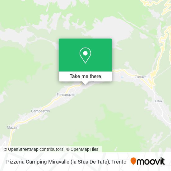 Pizzeria Camping Miravalle (la Stua De Tate) map