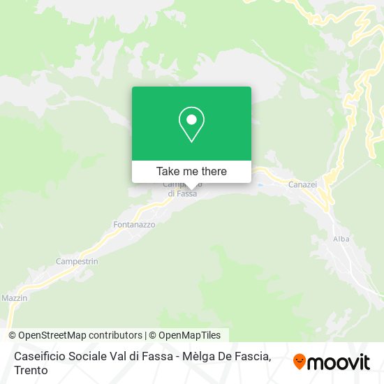 Caseificio Sociale Val di Fassa - Mèlga De Fascia map