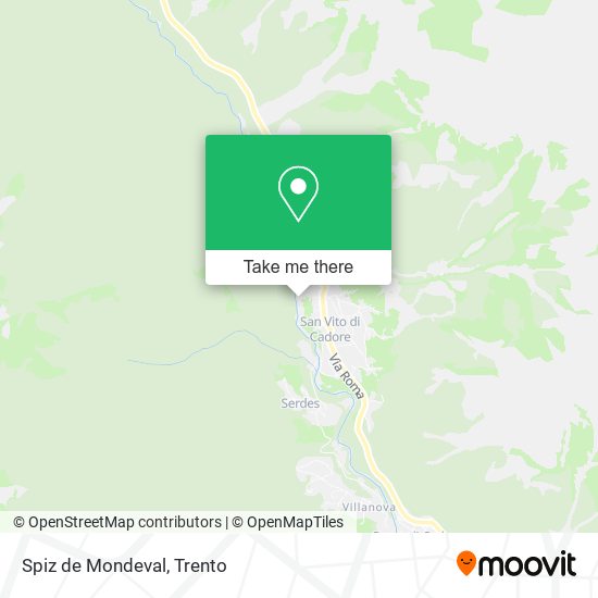Spiz de Mondeval map