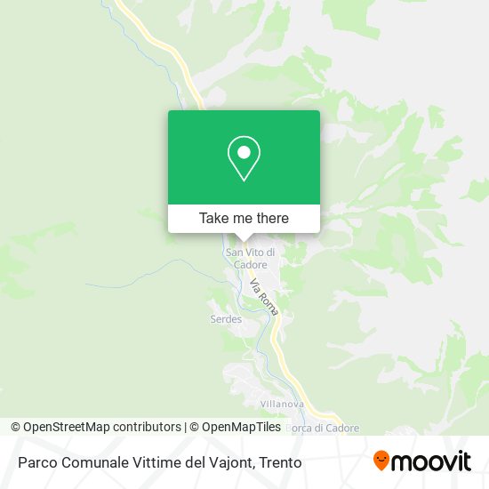 Parco Comunale Vittime del Vajont map