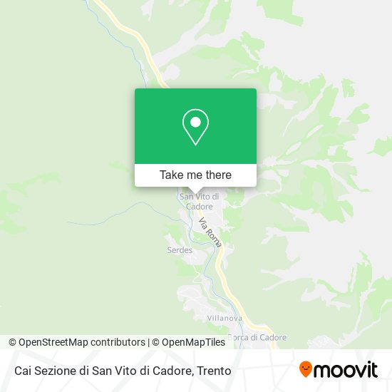 Cai Sezione di San Vito di Cadore map