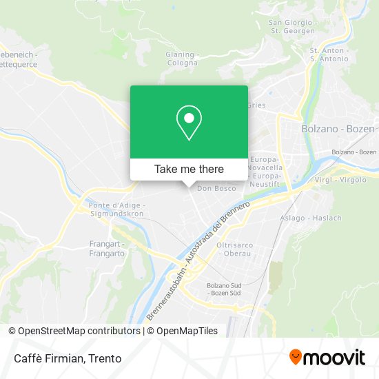 Caffè Firmian map