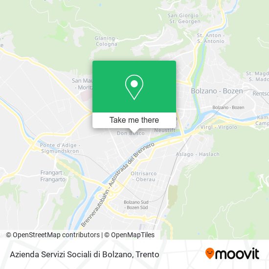 Azienda Servizi Sociali di Bolzano map