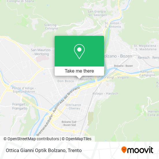 Ottica Gianni Optik Bolzano map