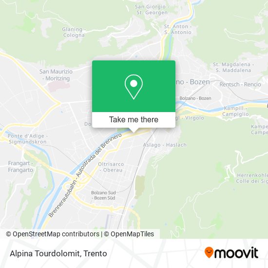 Alpina Tourdolomit map