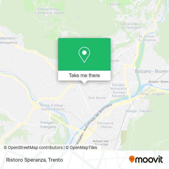 Ristoro Speranza map