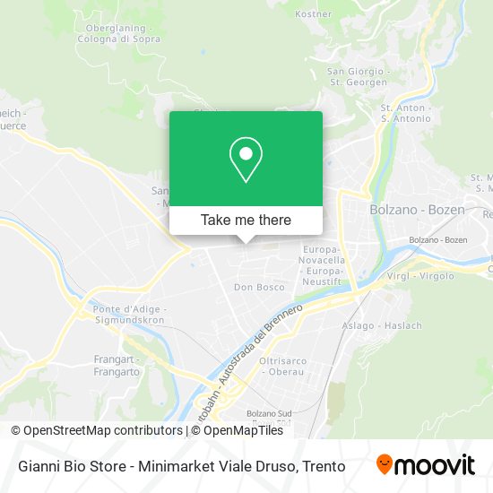 Gianni Bio Store - Minimarket Viale Druso map