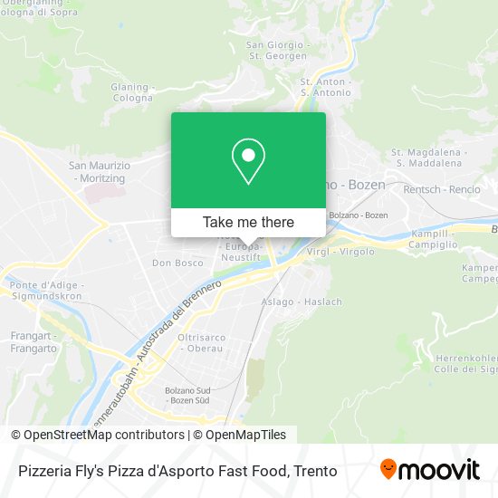 Pizzeria Fly's Pizza d'Asporto Fast Food map