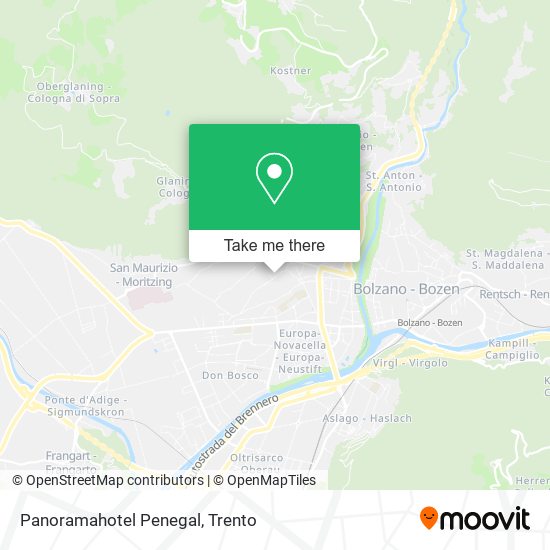 Panoramahotel Penegal map