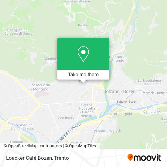 Loacker Café Bozen map