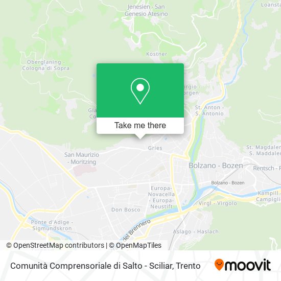 Comunità Comprensoriale di Salto - Sciliar map