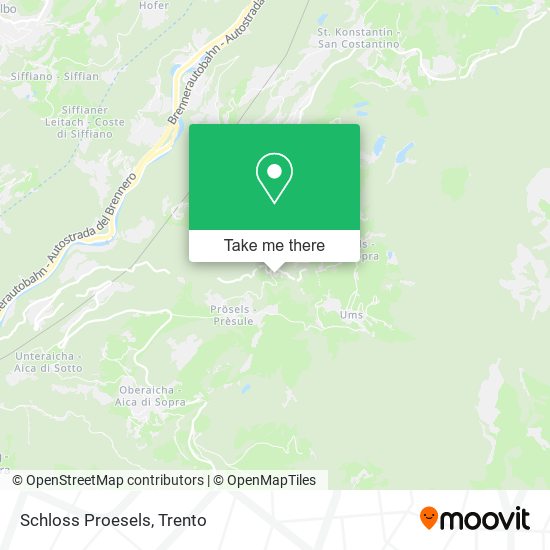 Schloss Proesels map