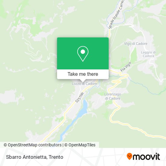 Sbarro Antonietta map