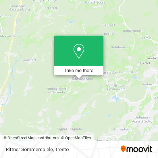 Ritten Summer Games map
