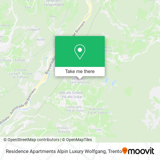 Residence Apartments Alpin Luxury Wolfgang map