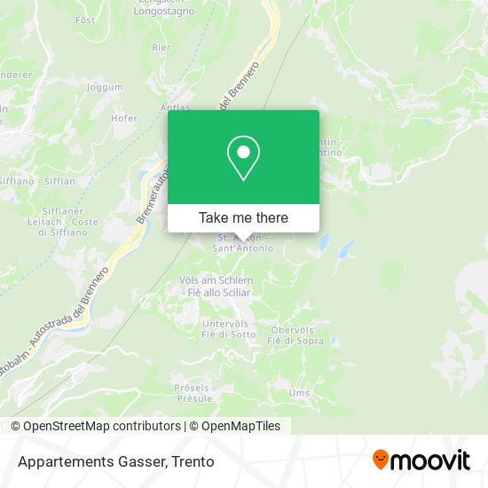 Appartements Gasser map