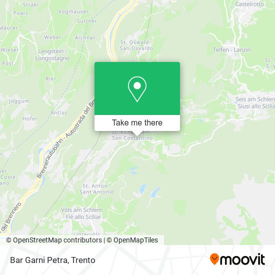 Bar Garni Petra map