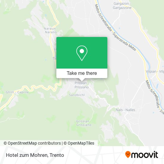 Hotel zum Mohren map