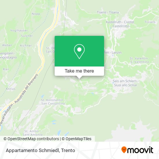 Appartamento Schmiedl map
