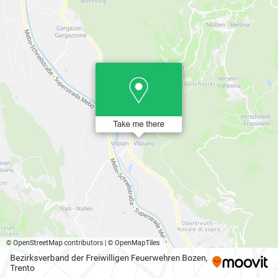 Bezirksverband der Freiwilligen Feuerwehren Bozen map