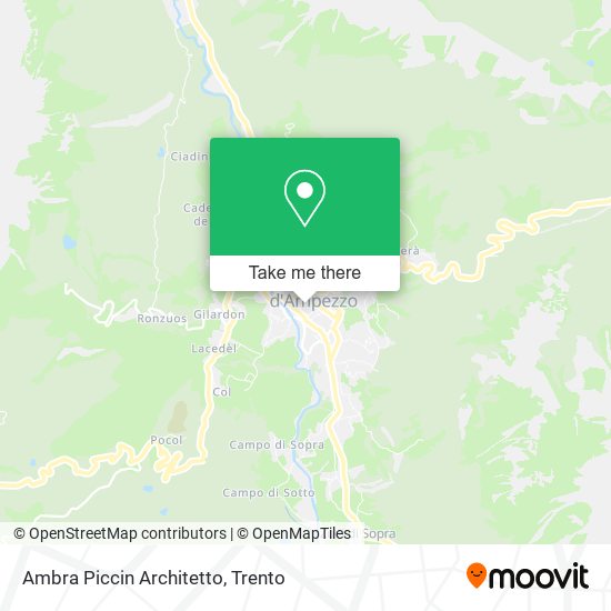 Ambra Piccin Architetto map
