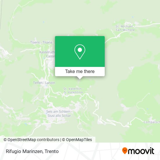 Rifugio Marinzen map