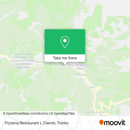 Pizzeria Restaurant L Ciamin map