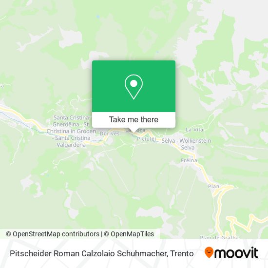 Pitscheider Roman Calzolaio Schuhmacher map