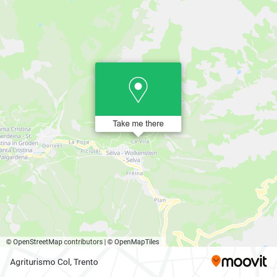 Agriturismo Col map