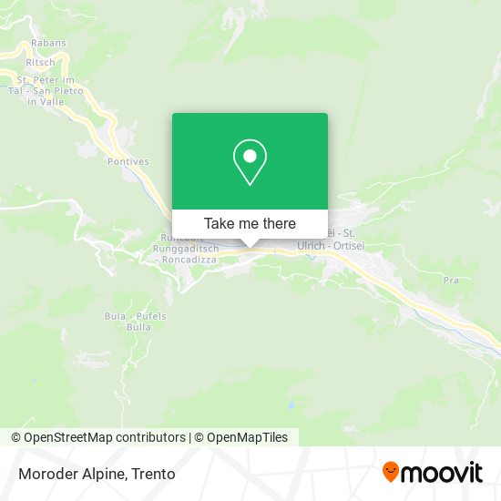 Moroder Alpine map