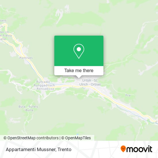 Appartamenti Mussner map