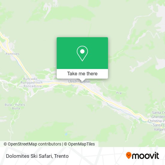 Dolomites Ski Safari map
