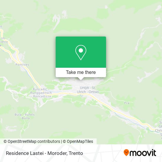 Residence Lastei - Moroder map