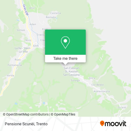 Pensione Scunëi map