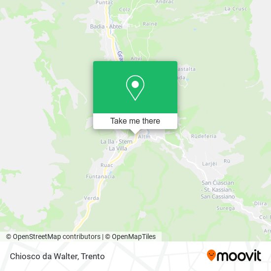 Chiosco da Walter map