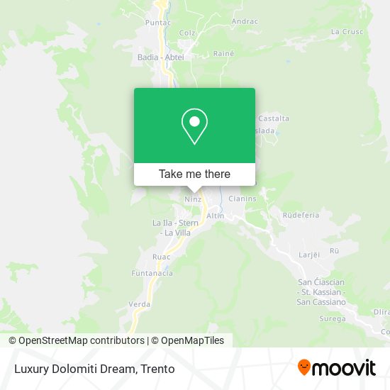 Luxury Dolomiti Dream map