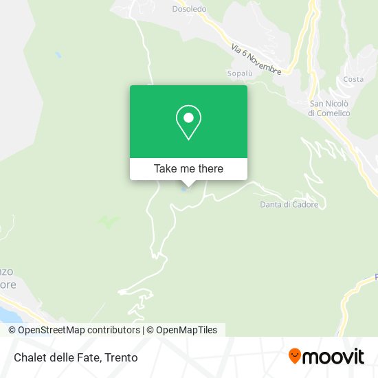 Chalet delle Fate map