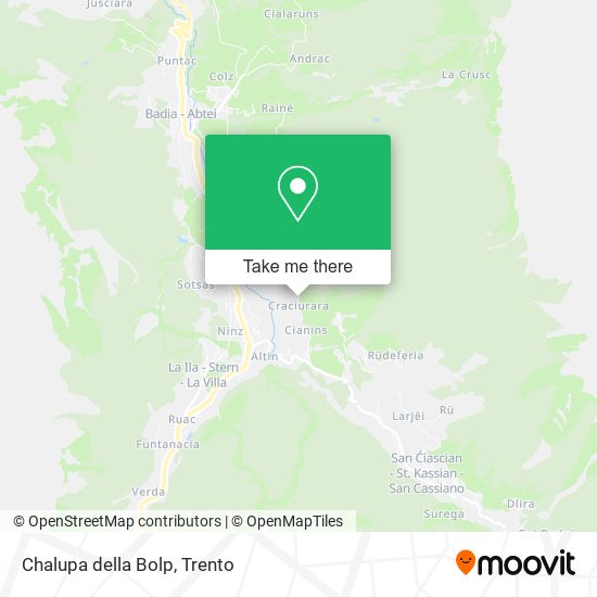 Chalupa della Bolp map