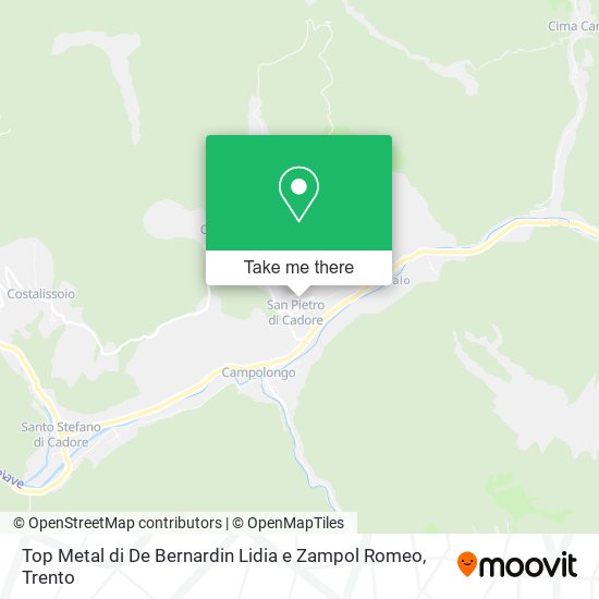 Top Metal di De Bernardin Lidia e Zampol Romeo map