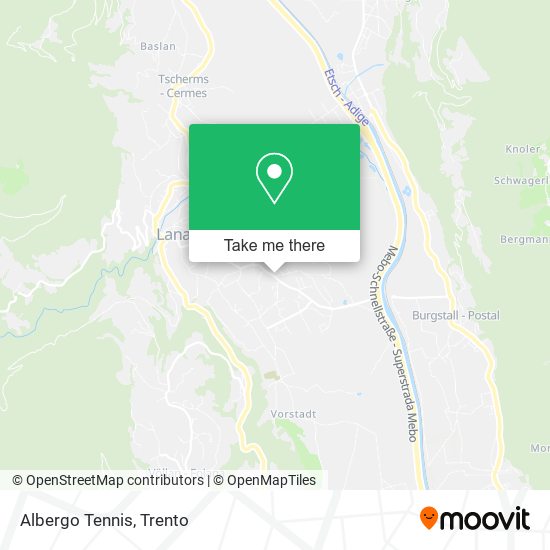 Albergo Tennis map