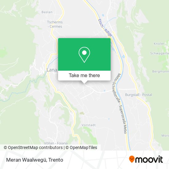 Meran Waalwegü map